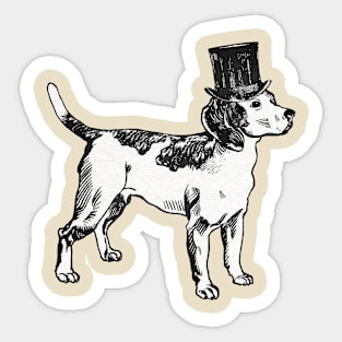 The gentleman dog Sticker